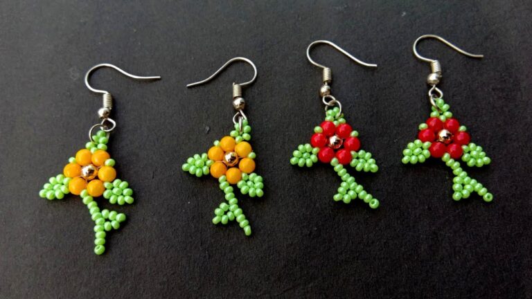 Delicate Flower Handmade Earrings: A Charming Accessory