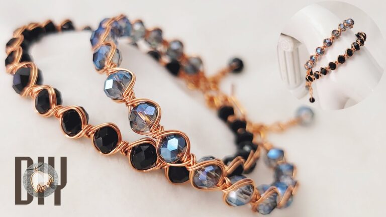 Sparkling Style: Wire-Wrapped Crystal Bracelets