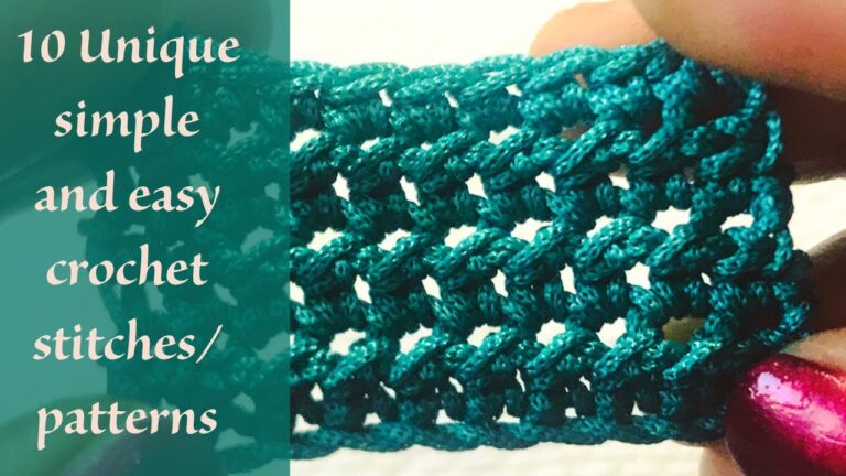 10 One-of-a-Kind Crochet Stitch Patterns You Need to Try