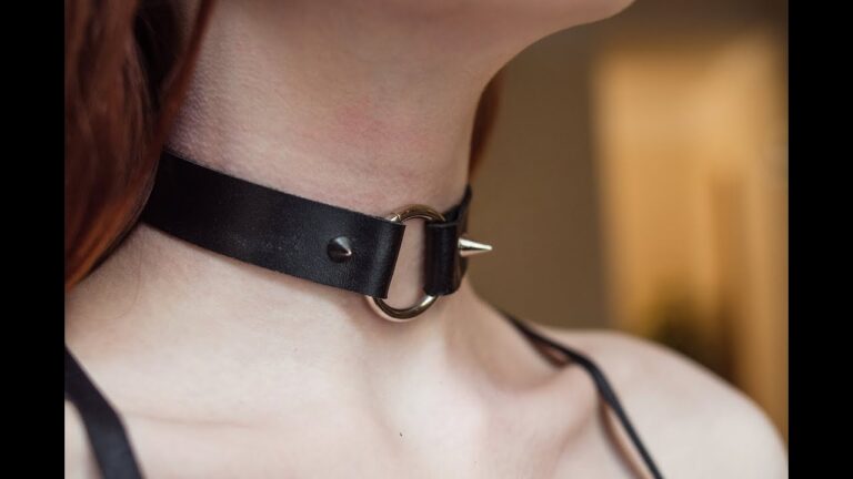 Crafted Elegance: Handmade Leather Chokers