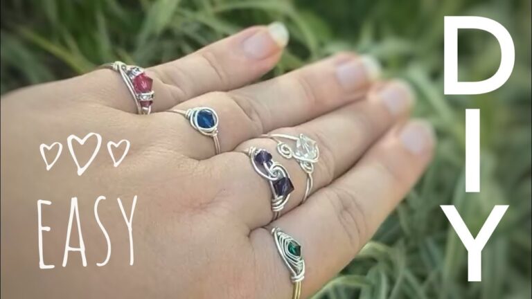 Sparkling Style: Wire-Wrapped Crystal Rings