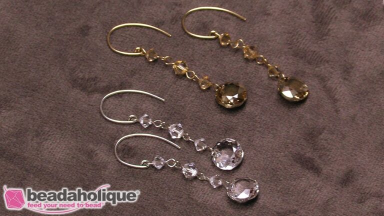 Dazzling Handmade Earrings: Sparkling Swarovski Crystal Creations