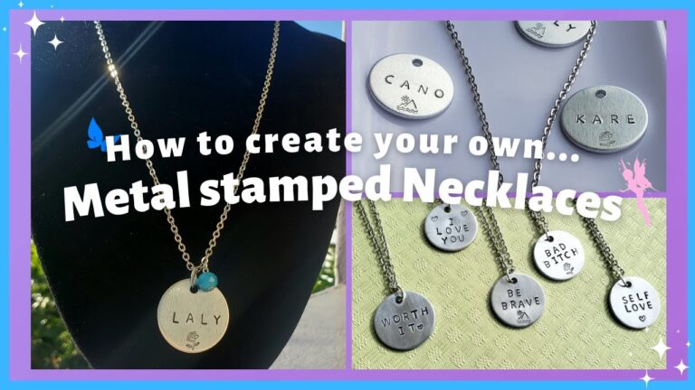 Personalize Your Earrings with Custom Stamped Charms