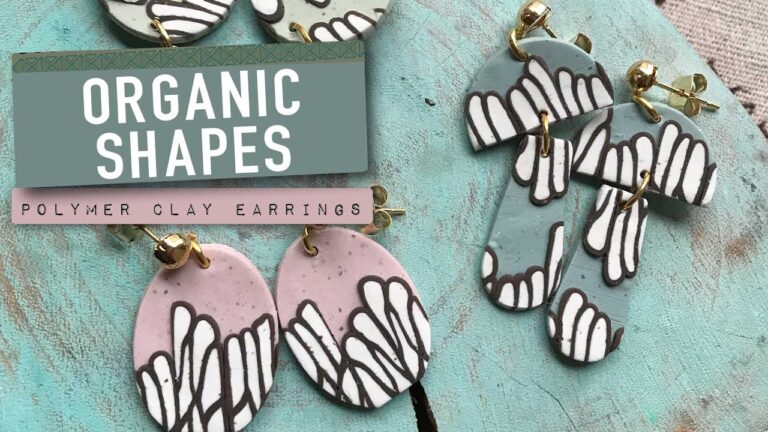 Organic-Inspired Handmade Earrings: Embracing Natural Shapes