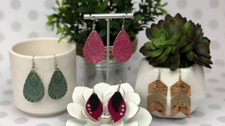 Handcrafted Beauty: Custom Leather Earrings