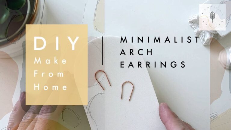 Chic Minimalist Handmade Earrings: The Perfect Accessory