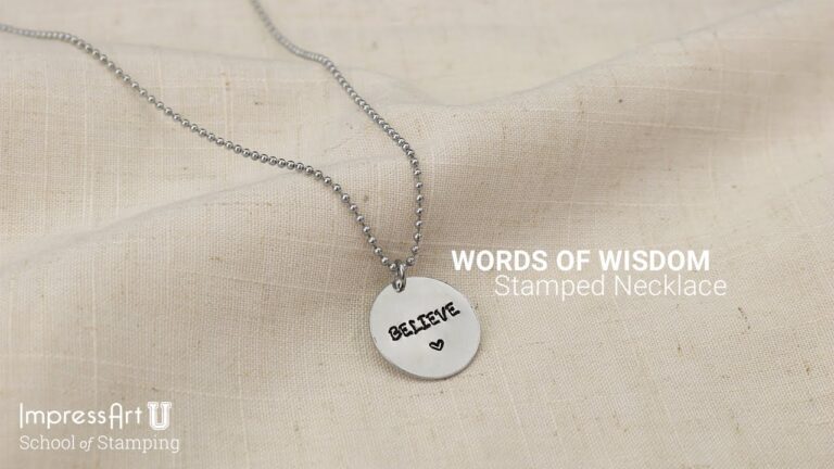 Unique Hand-Stamped Necklace Designs: A Showcase of Creative Custom Jewelry