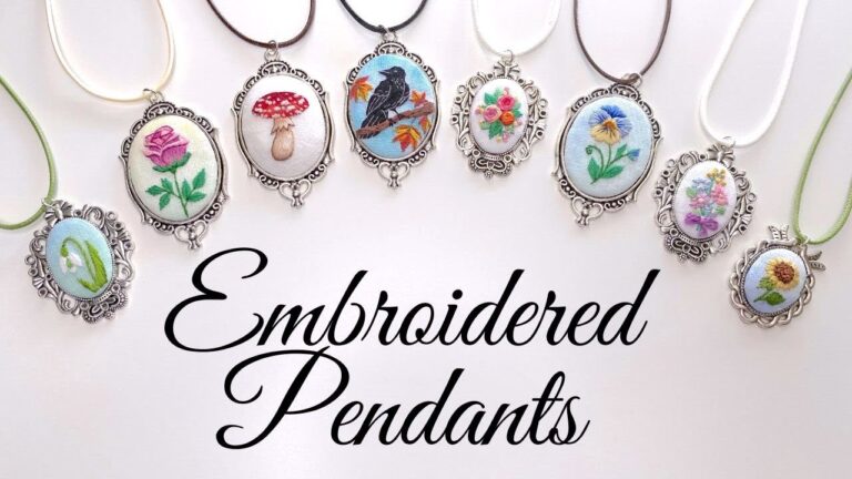 Artisanal Touch: Handcrafted Embroidery Adorns Jewelry